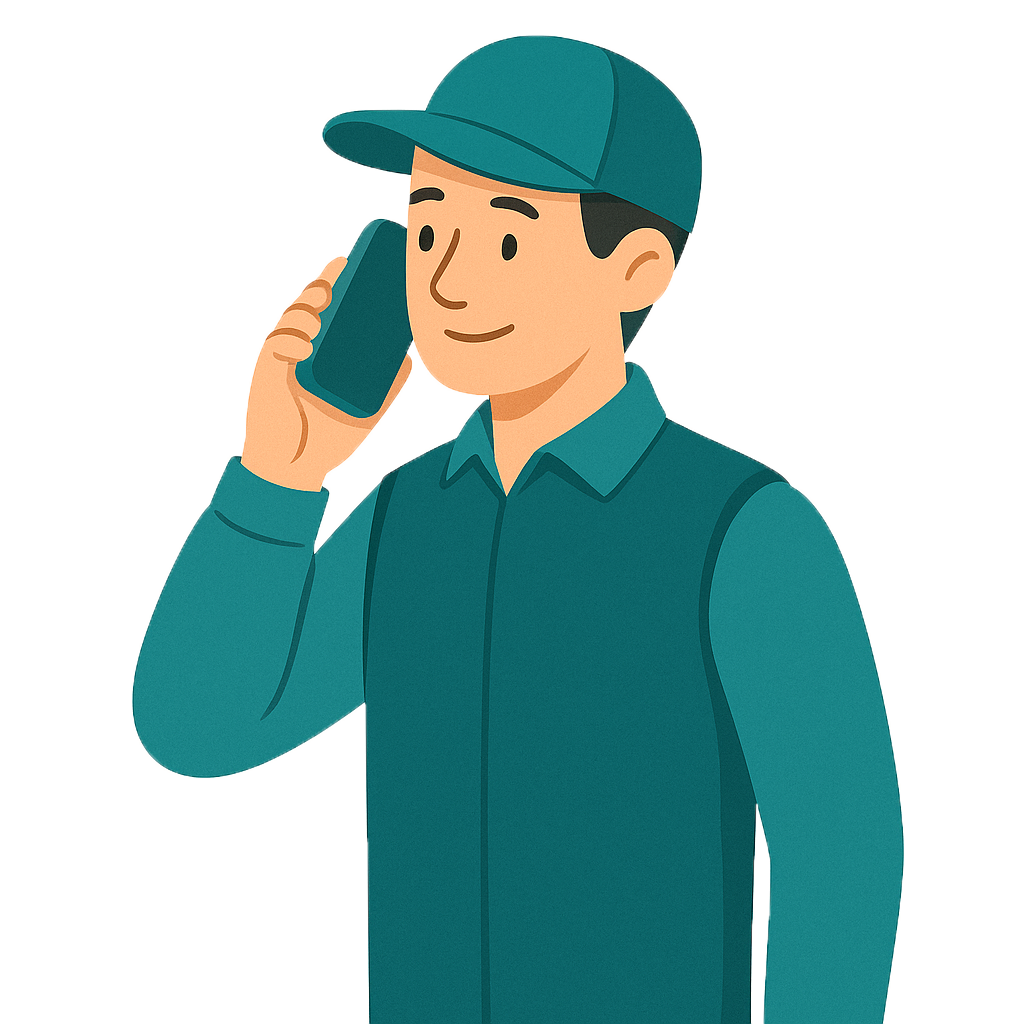 サブスク承認後配送業者から連絡