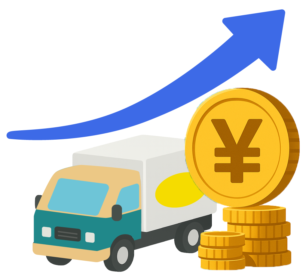 配送料が高くて利益を圧迫している